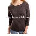 Fabricante por atacado Mulheres Mink Cashmere Pullover Sweater